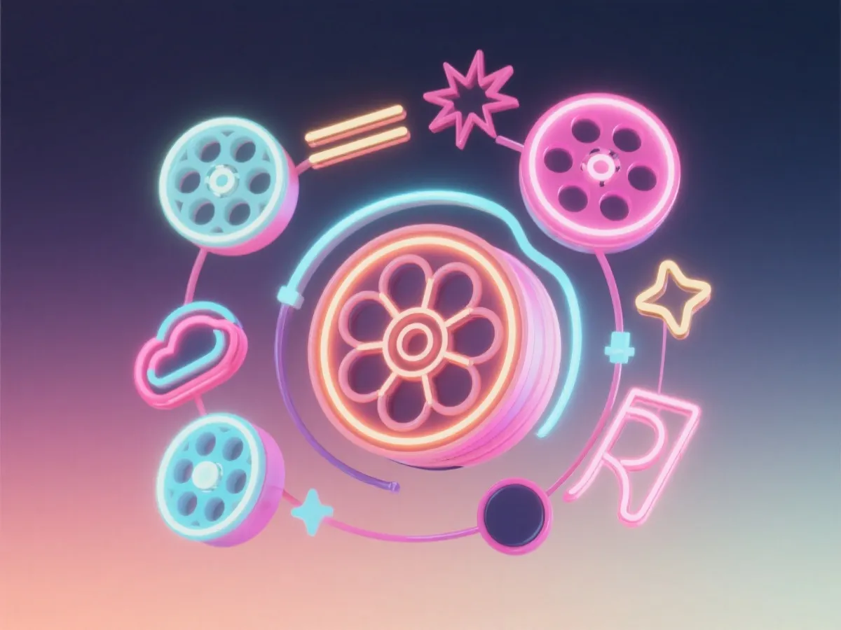 娱乐化转轴元素构图